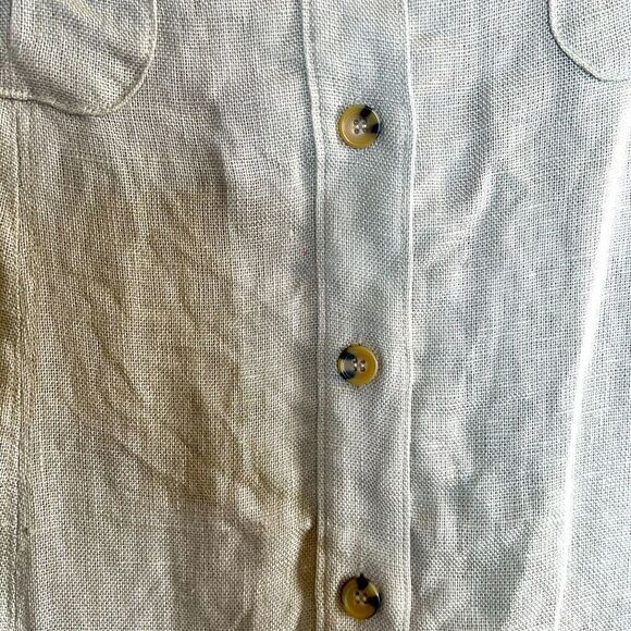 Soft surroundings‎ linen button front skirt - Picture 4 of 9